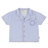 SS25.RP2501B Camisa De Jean Manga Corta Para Niños Piupiuchick - 12 Meses