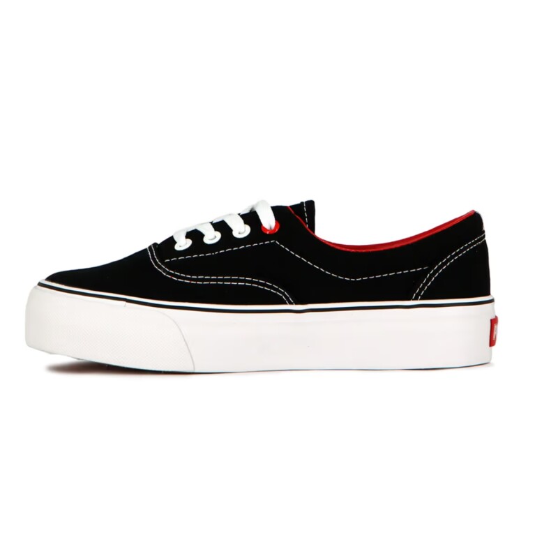 Championes Pony Soho casual tela-lona plataforma Negro