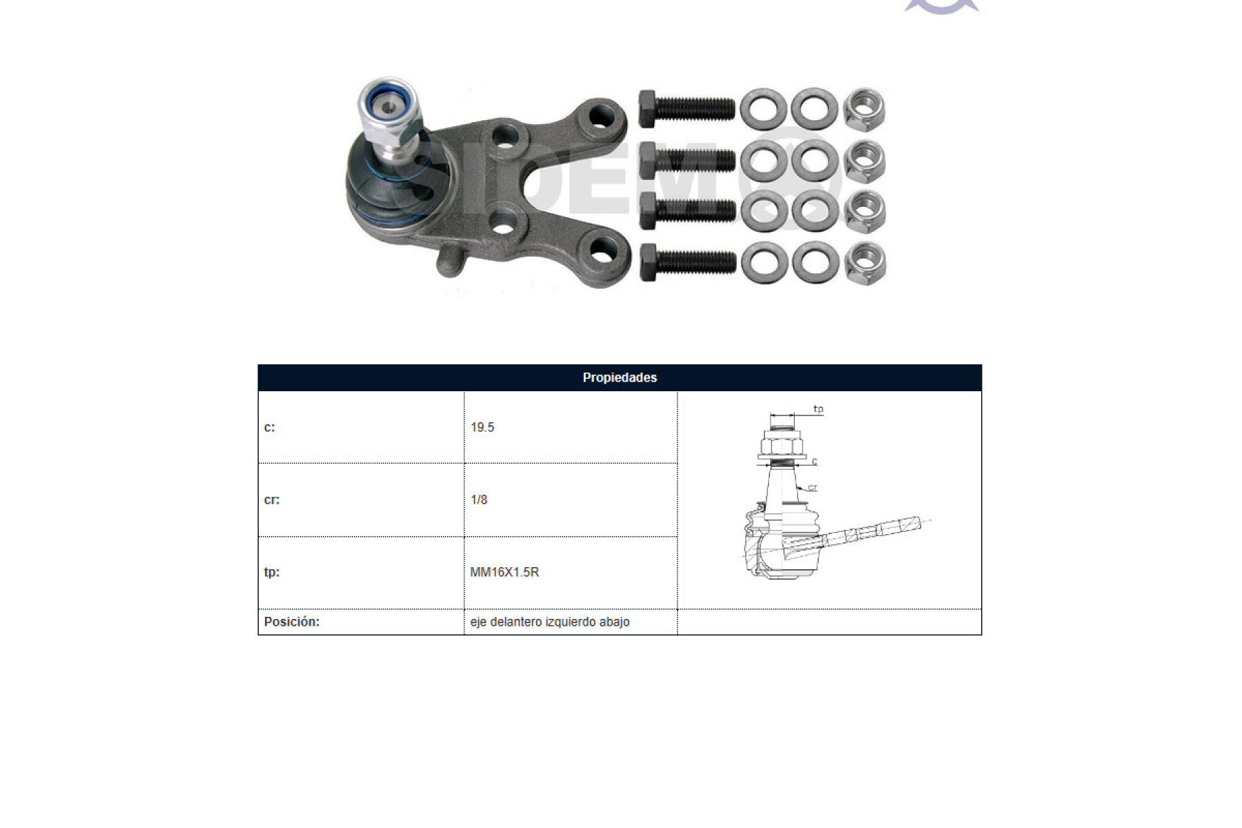 Rotula Del Mitsubishi L200 96-06 Izq 