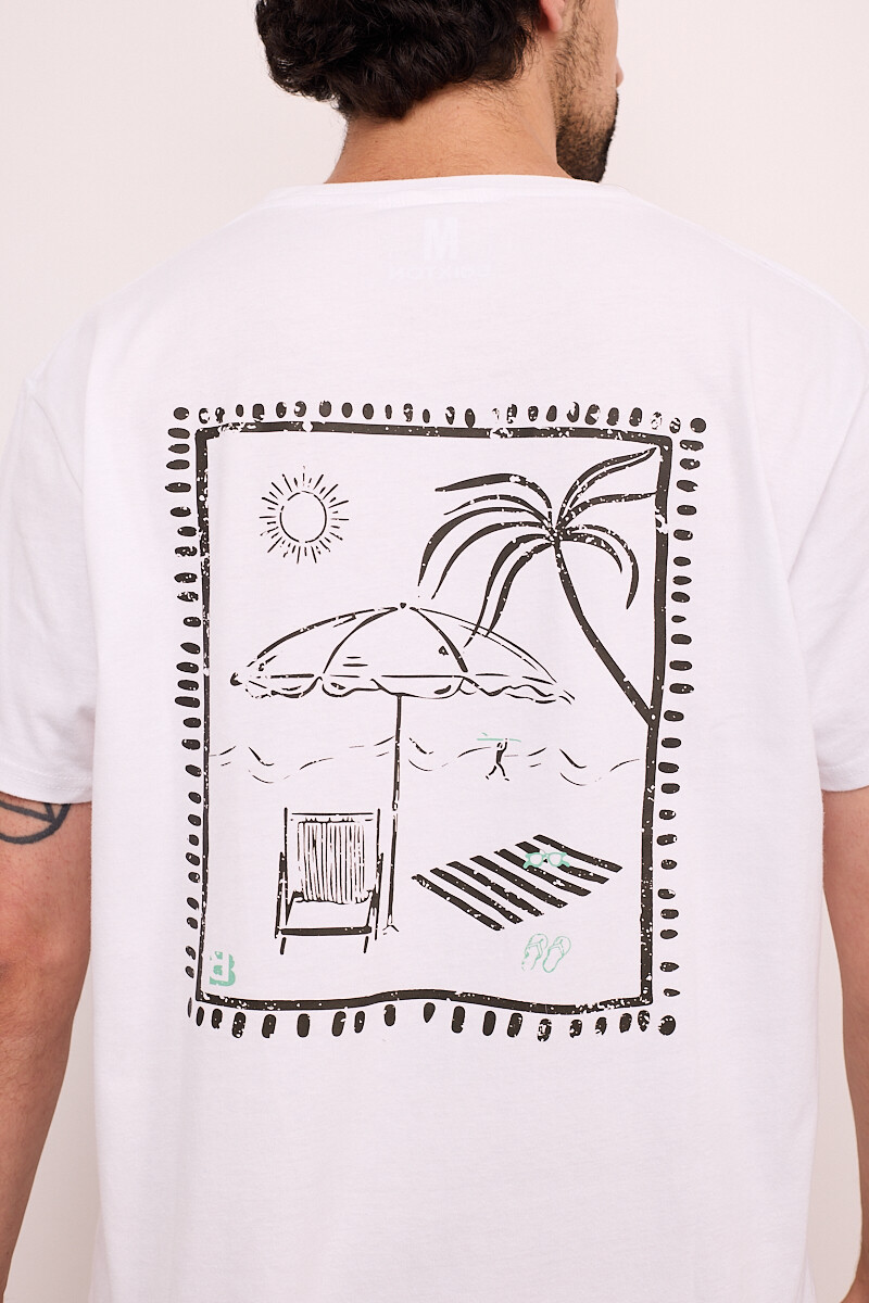 Camiseta Playa Brixton Blanca