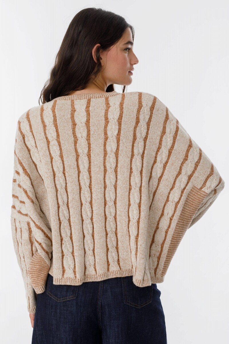 Sweater Oceano Crop Camel