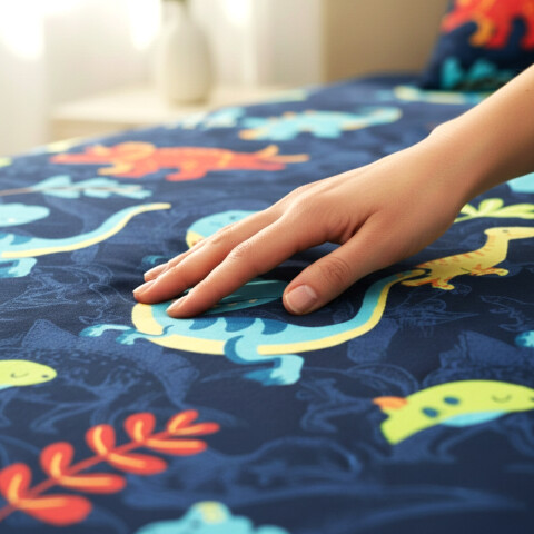 Juego De Sabanas 1 Plaza Toque Algodón Sommier Infantil Dinosaurio - Stegosaurus Juego De Sabanas 1 Plaza Toque Algodón Sommier Infantil Dinosaurio - Stegosaurus