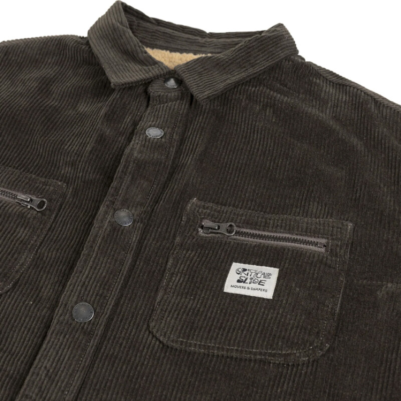 Campera Critical Slide Zipped Overshirt - Negro Campera Critical Slide Zipped Overshirt - Negro