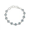 Pulsera rombo-Plata 925-Piedra topacio-PU3021 conpiedra