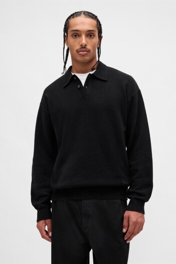 Buzo Tipo Polo Cashsoft Hombre True Black V2 2