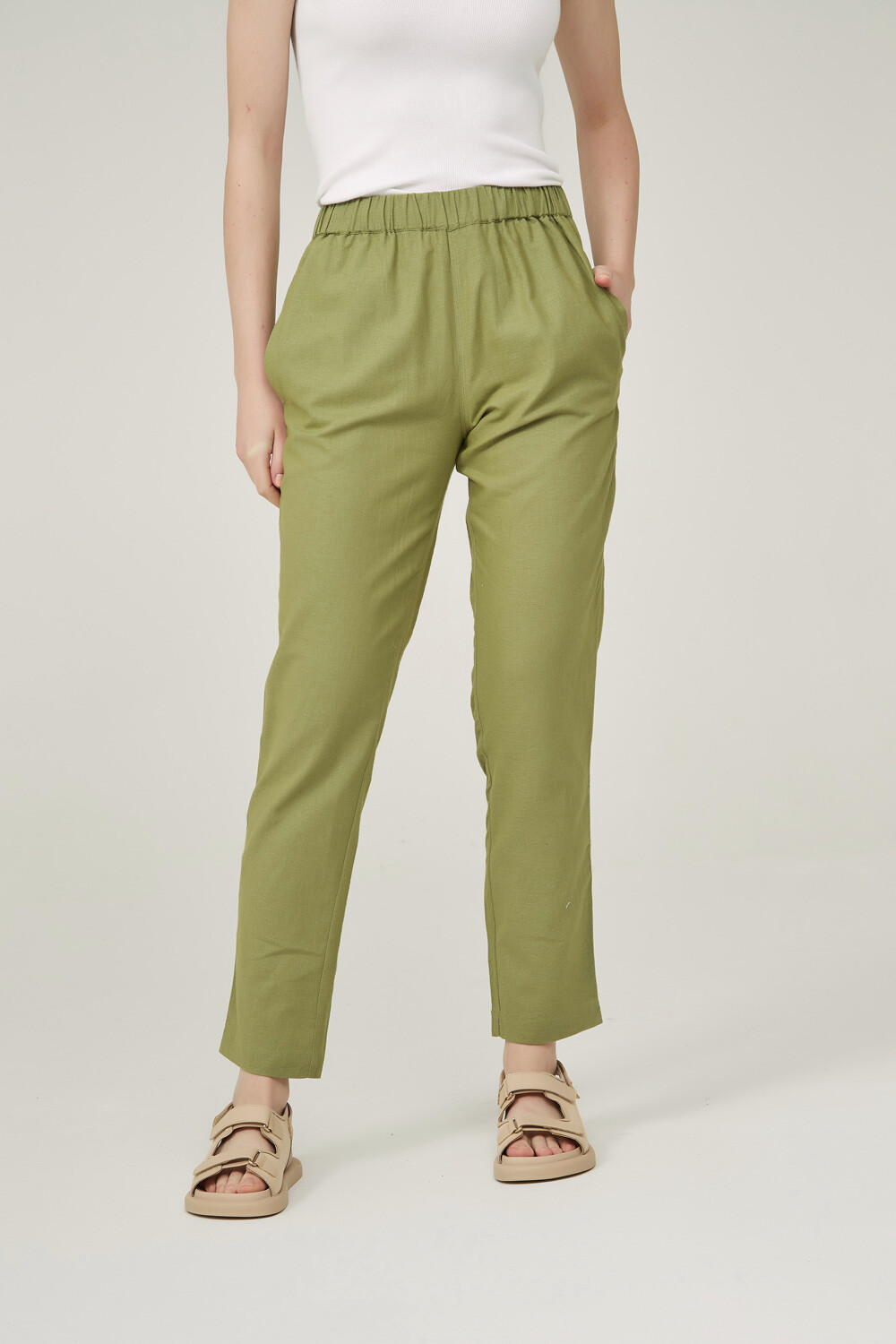 Pantalon Basilia Verde Seco