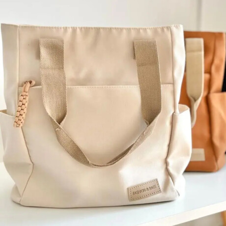 Bolso Tote funcional clásico Beige