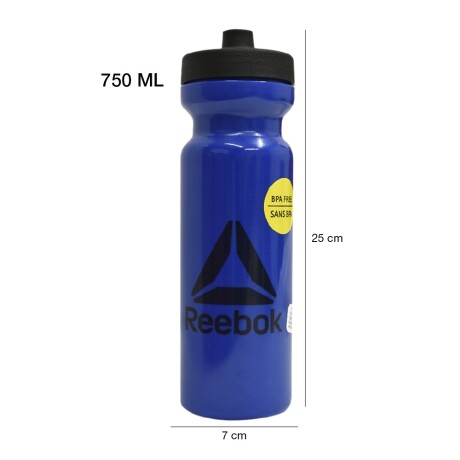Botella Deportiva Reebok Found Bottle 750ml Caramañola Agua Azul/negro