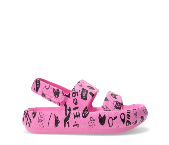 Sandalias de Niña MINI Miss Carol DALLAS de goma Fucsia