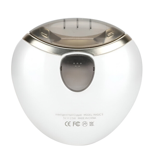 Corta Uñas Eléctrico Portátil USB C/ Función Lima Recargable Color Blanco