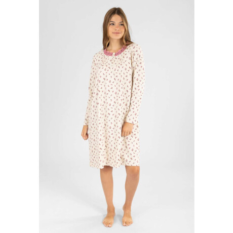 61.1594 camison flores Marfil