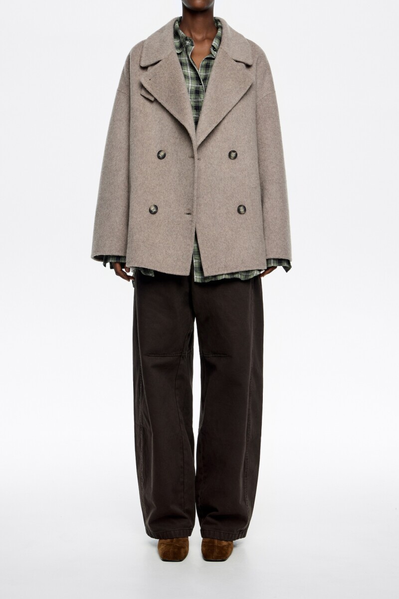 CHAQUETÓN Gris Topo