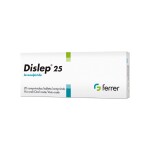 DISLEP 25 MG. CJ X 20 COMPRIMIDOS única