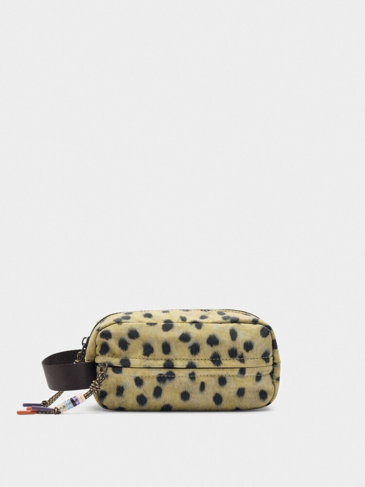 Estuche De Nylon Estampado Animal multicolor