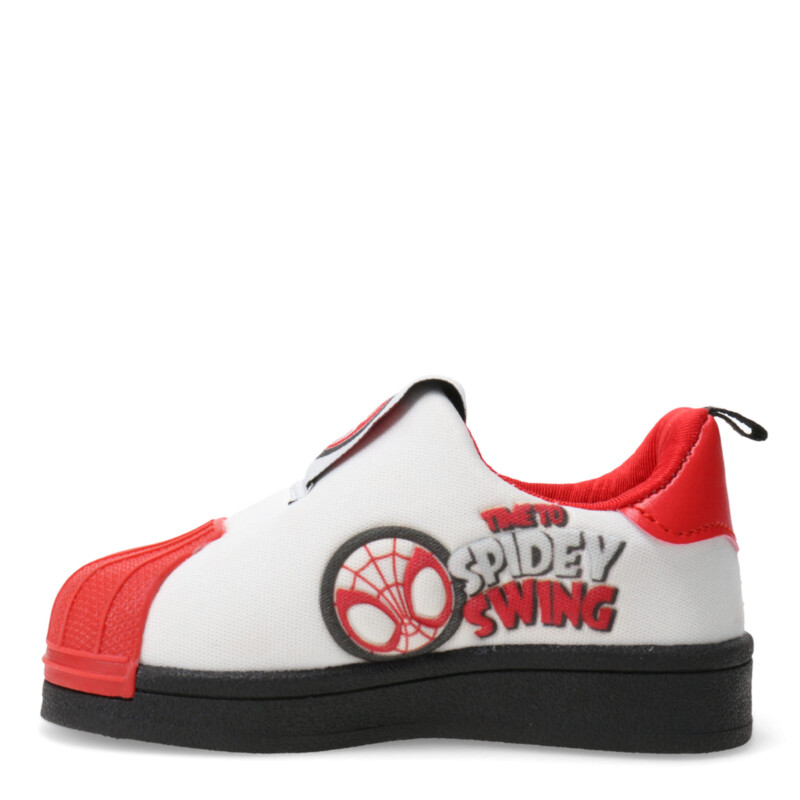 Championes Infantiles Disney Spiderman Blanco - Rojo