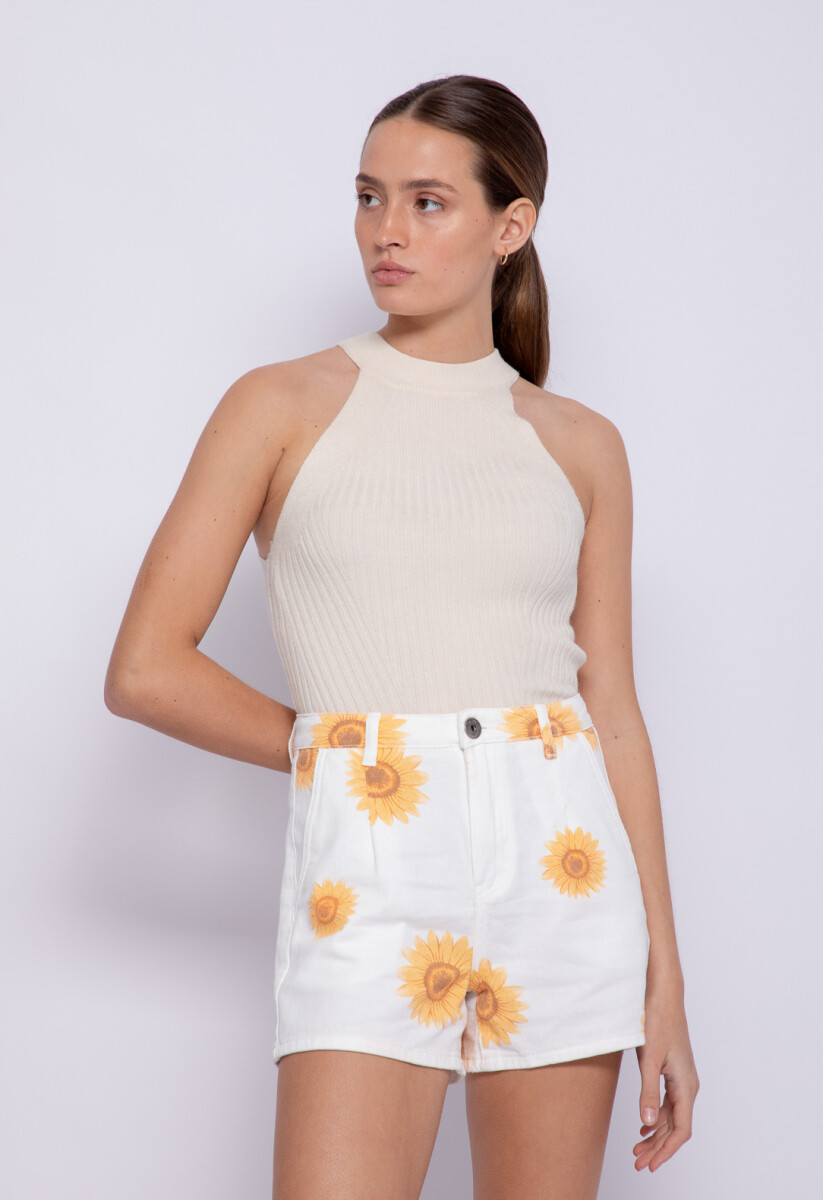 SHORT FLORAL - Durazno 