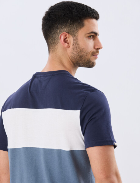 REMERA RAYADA DE ALGODÓN Piedra