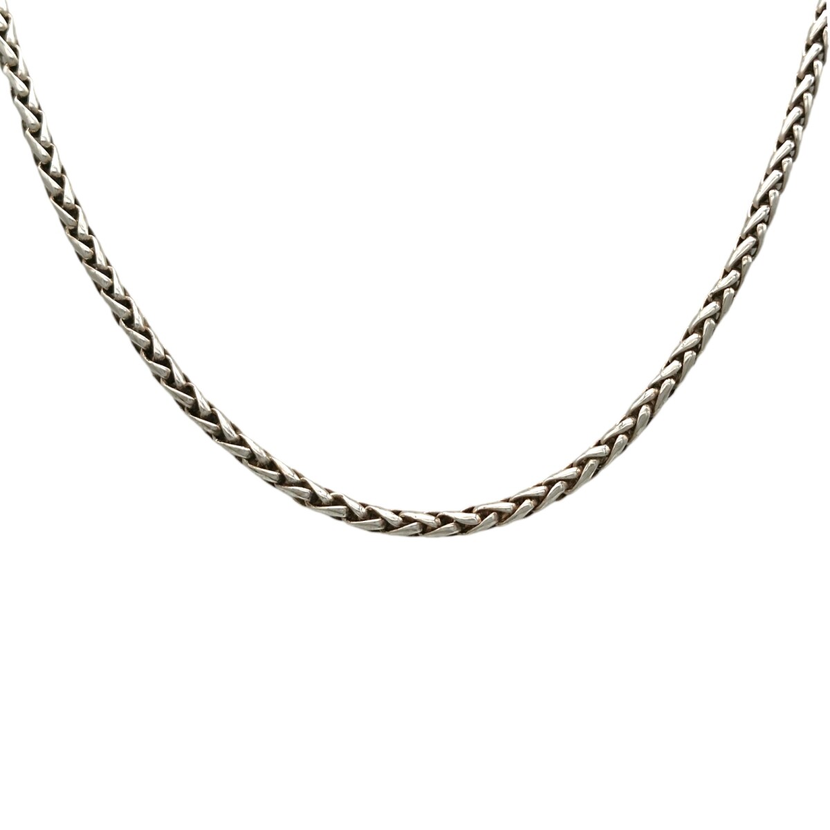 Cadena Espiga-Plata y Oro-Sin piedra-CD5042 - sinpiedra 