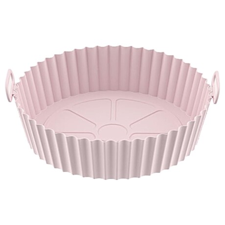 BANDEJA DE SILICONA PARA FREIDORA 20*17*5CM ROSA