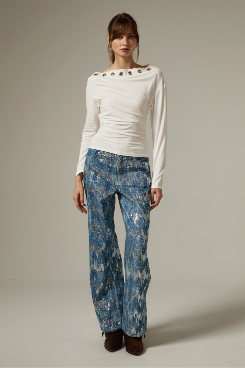 Remera Rivra - Marfil / Off White 