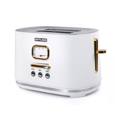 Tostadora 2 Panes Vintage Muse Ms-130w Auto Stop TOSTADORA MUSE MS130W BLANCO
