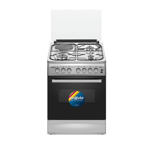 COCINA COMBINADA ENXUTA 3+1 INOX CON DISCO ELECTRICO Acero