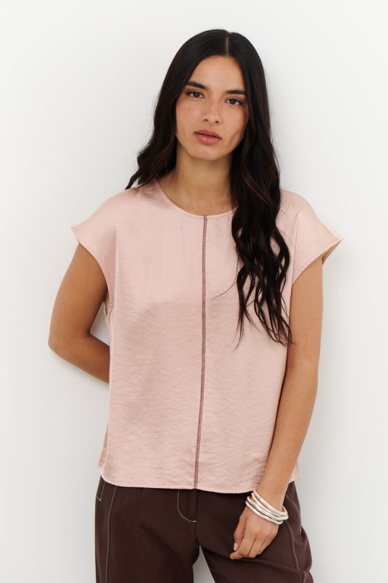 BLUSA LINO SATEN ROSA
