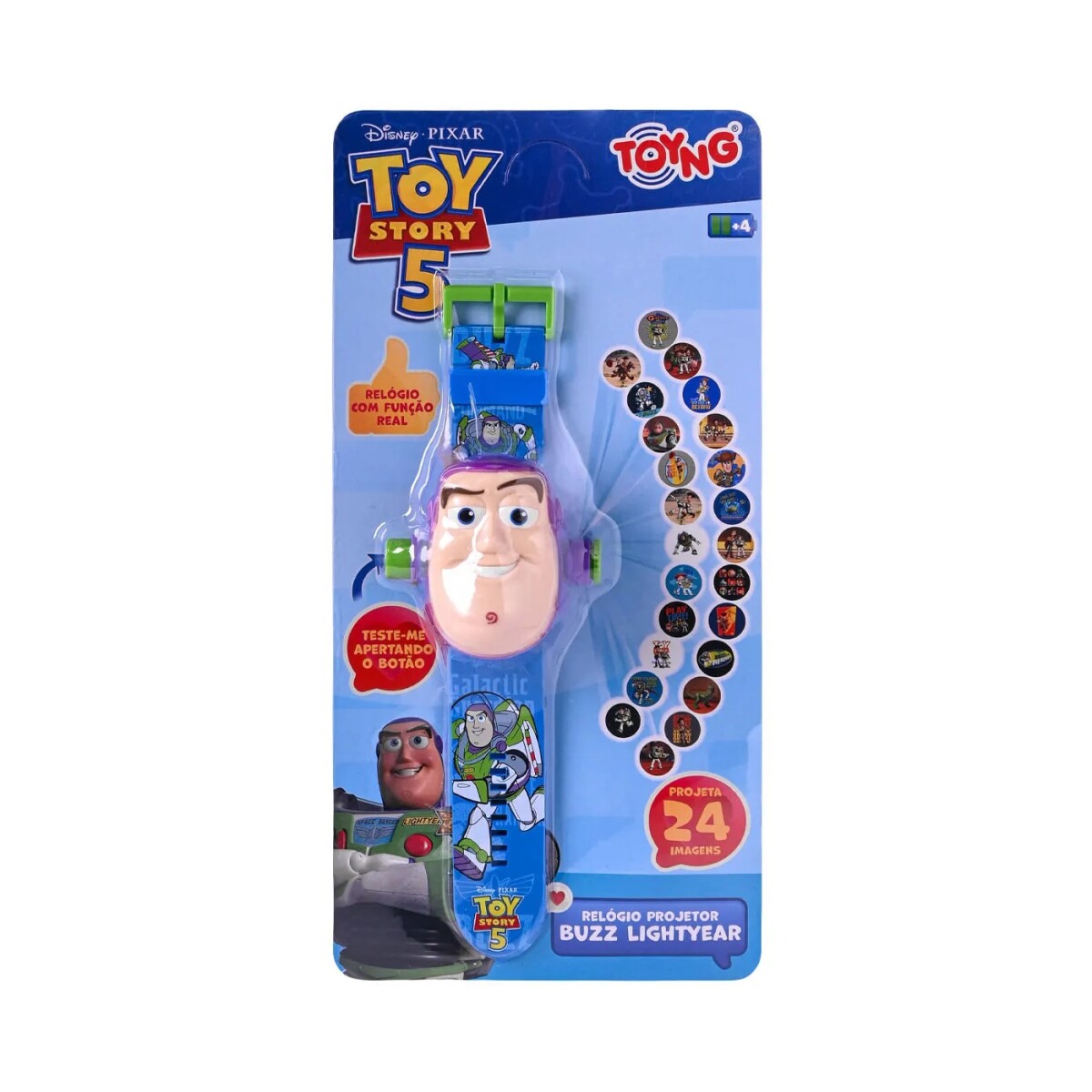 Reloj Proyector Buzz Lightyear Toy Story con 24 Imágenes Diferentes 
