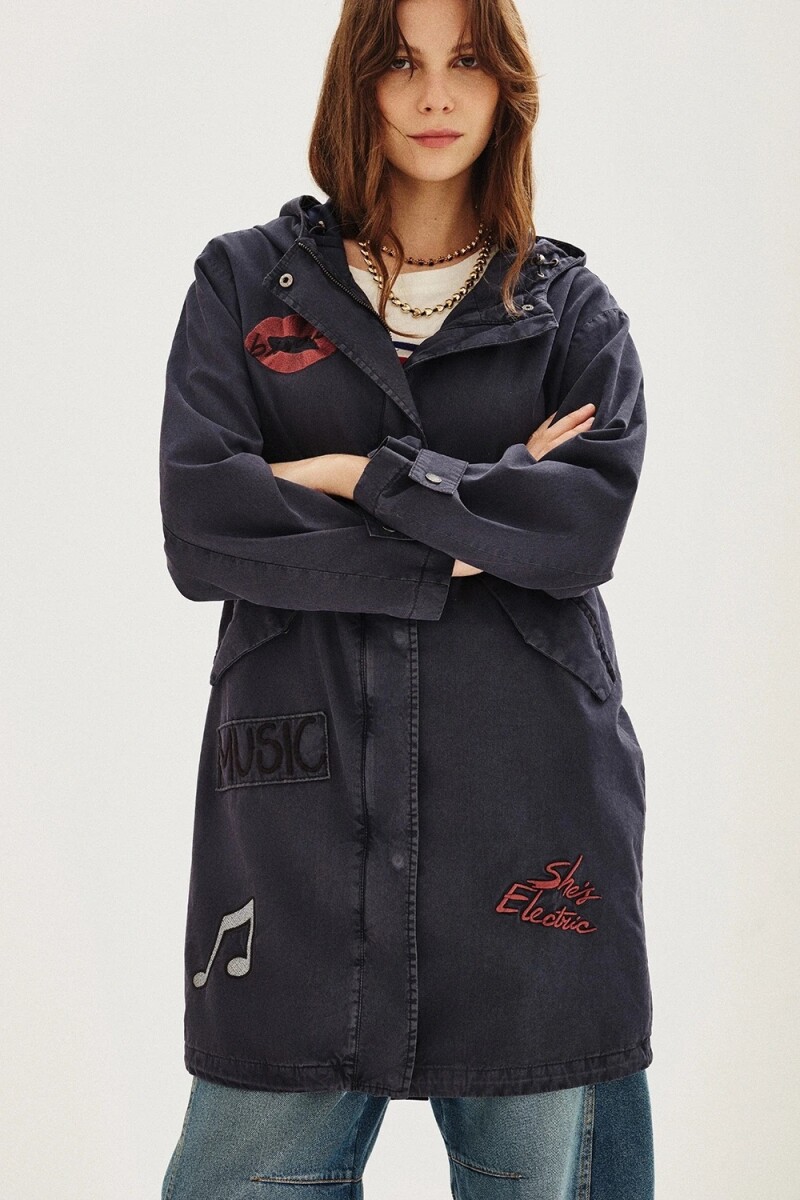 Campera Beck Canvas Azul