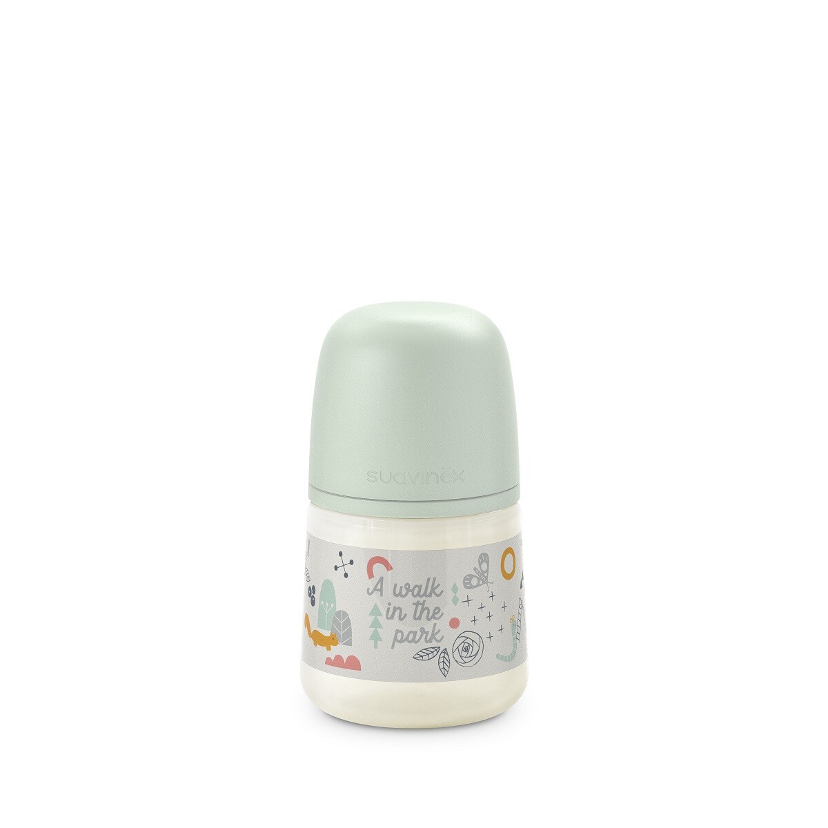 Mamadera Suavinex 150ml Anatómica 0-6m Flujo M Verde 