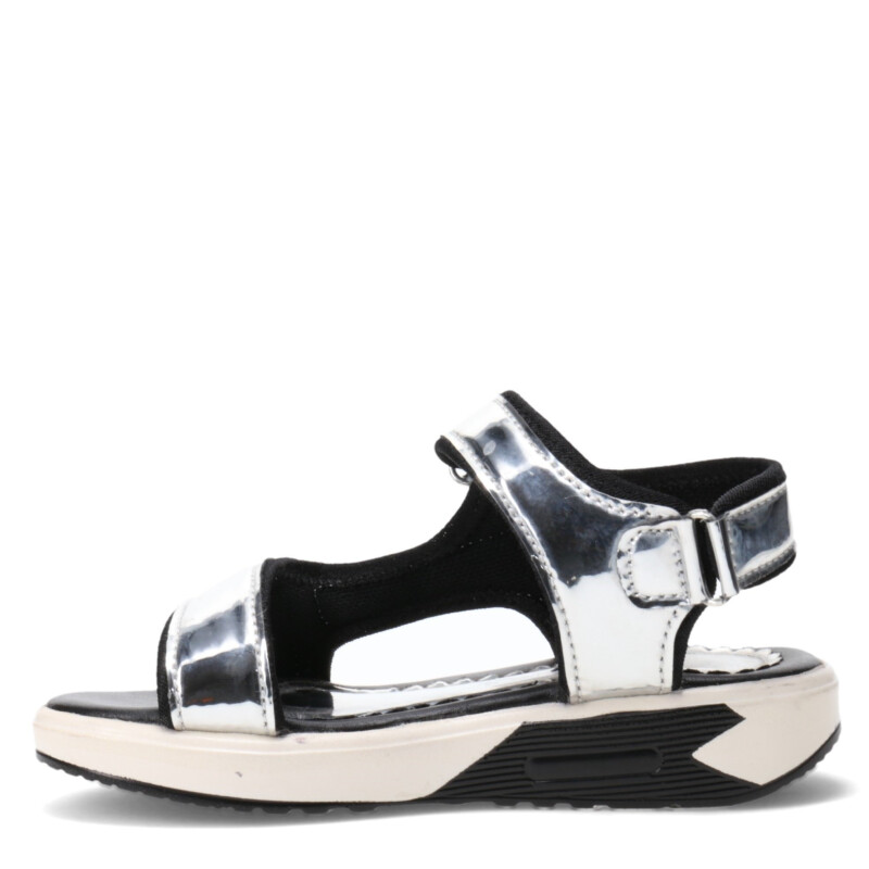 Sandalias de Niña MINI Miss Carol TUNIA deportiva de charol Plateado