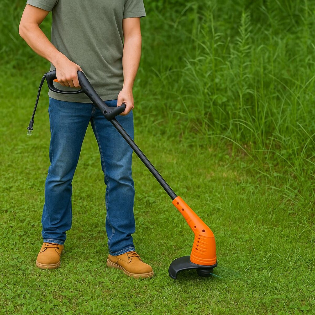 BORDEADORA ELECTRICA AP1000T TRAMONTINA 1000W - NARANJA 