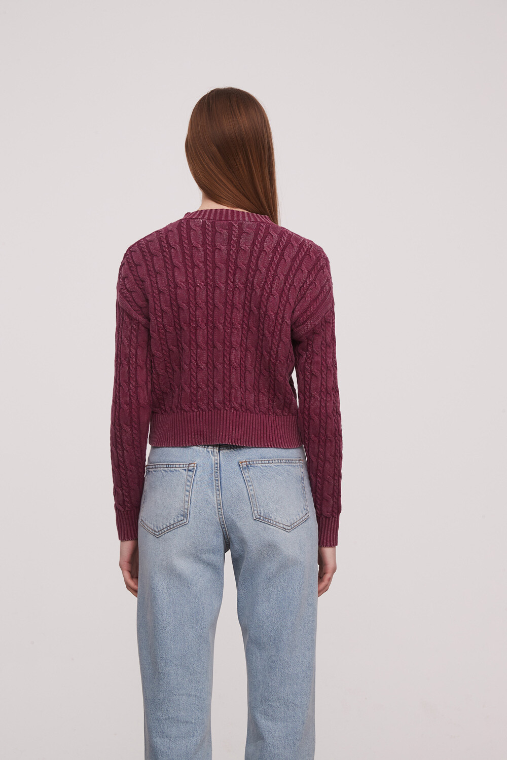 Sweater Linni Bordeaux Oscuro