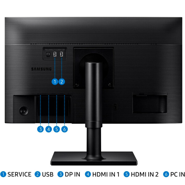 Monitor Samsung Profesional T45f 24" Ips Fhd 75hz MONITOR SAMSUNG PROFESIONAL T45F 24 75HZ