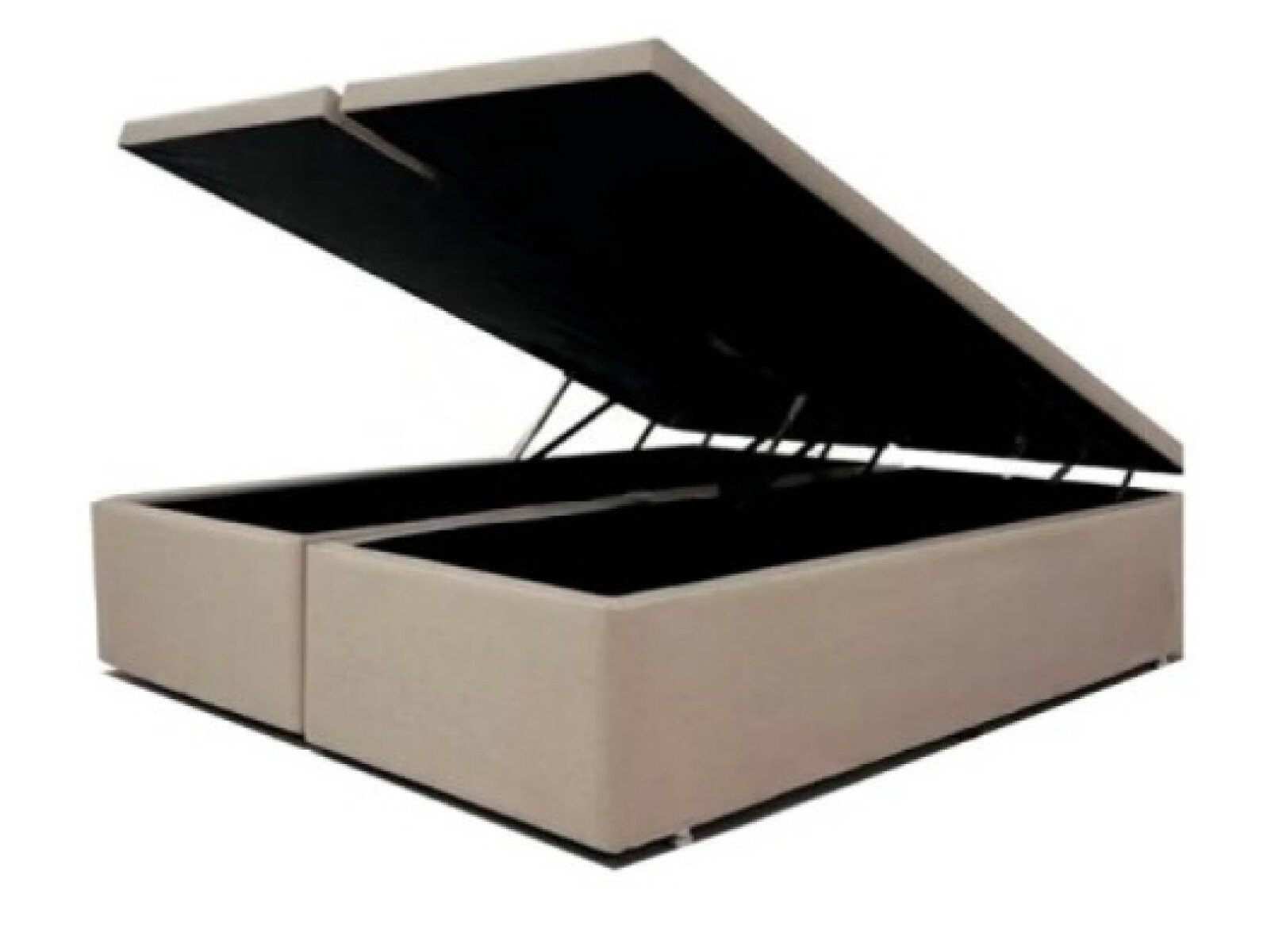 Box Baúl - Tapizado en Lino - 160x200 (discontinuado Microfibra Beige) 