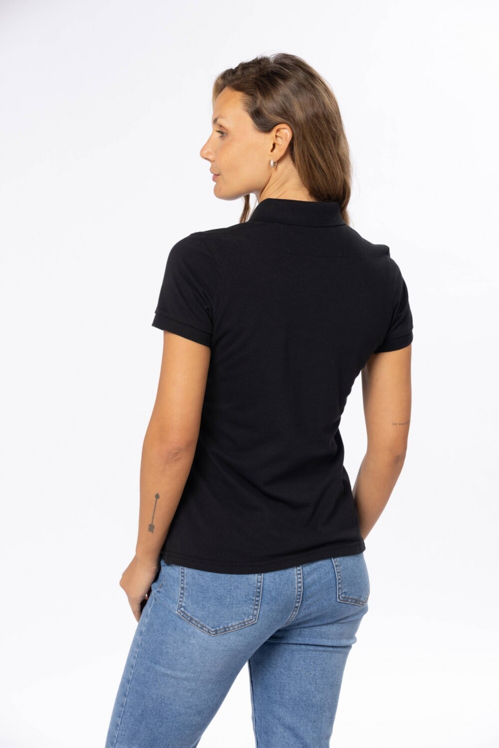 POLO PIQUE LISA Negro