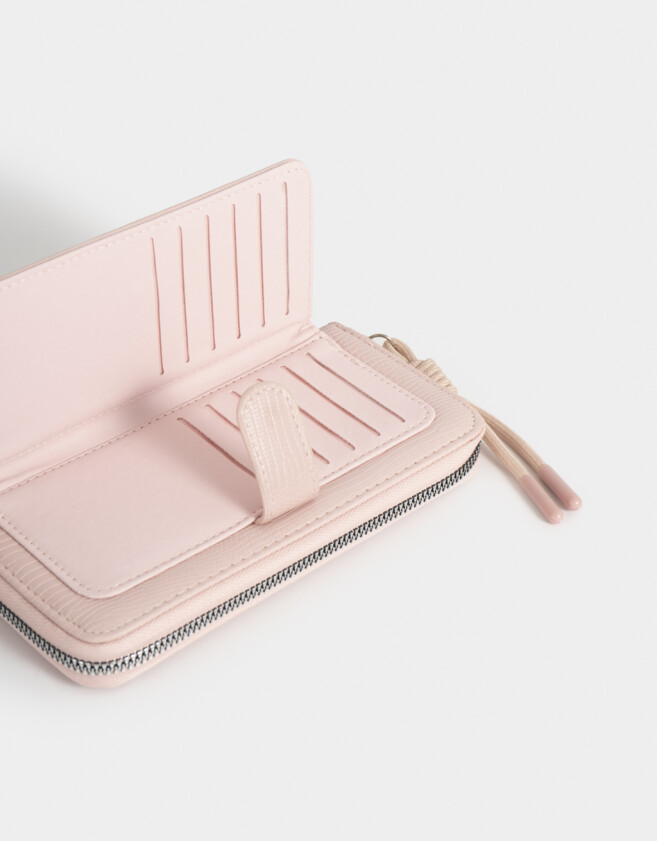 Ficheros Clasico Billetera Fichero Con Bolsillo - Rosa Viejo