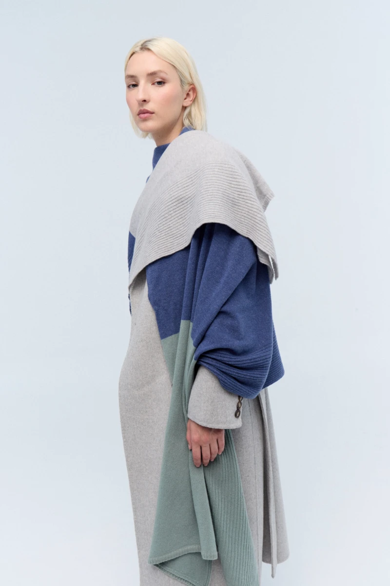 Ruana York Celeste