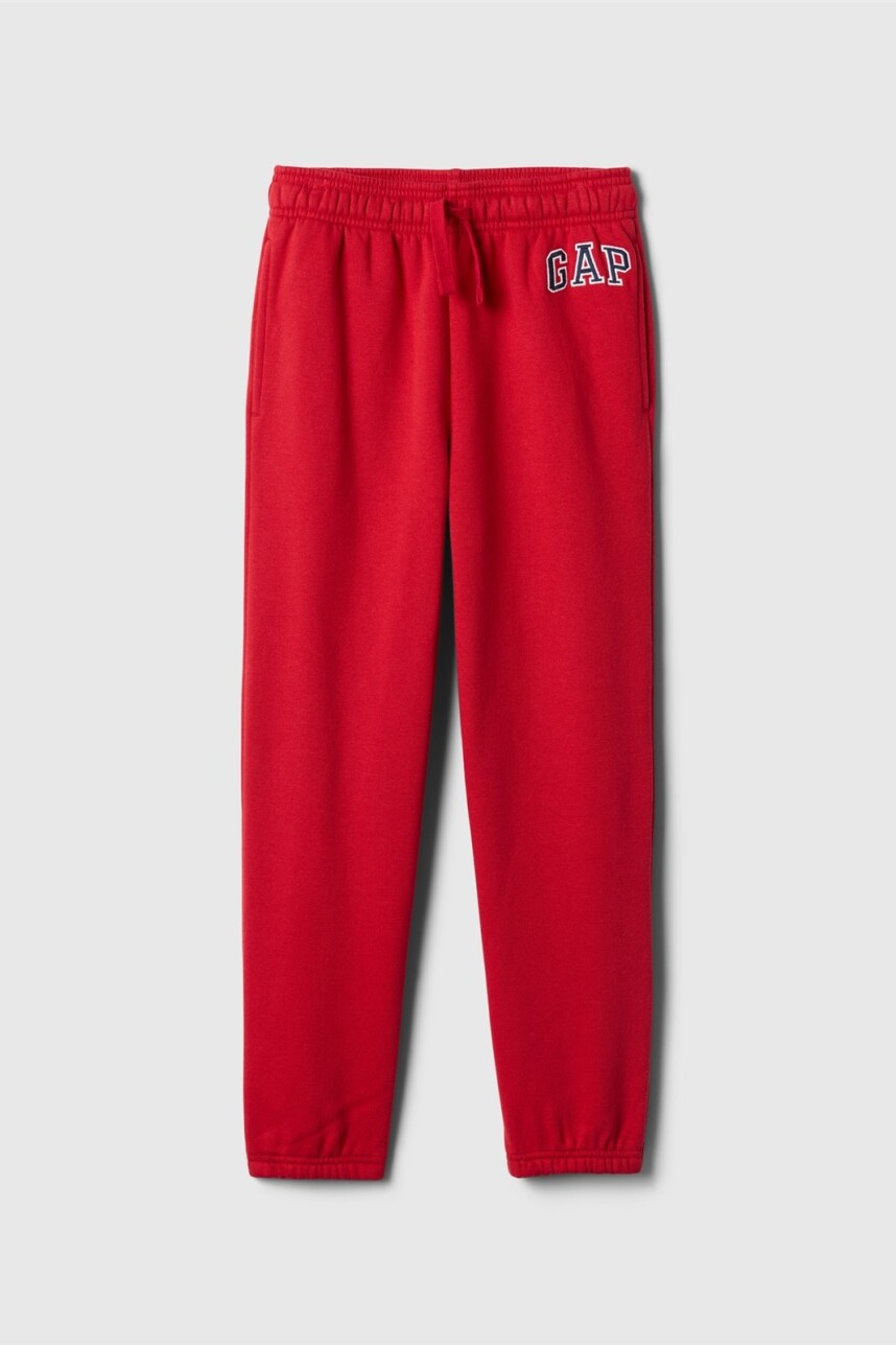 Pantalón Deportivo Logo Gap Niño Modern Red
