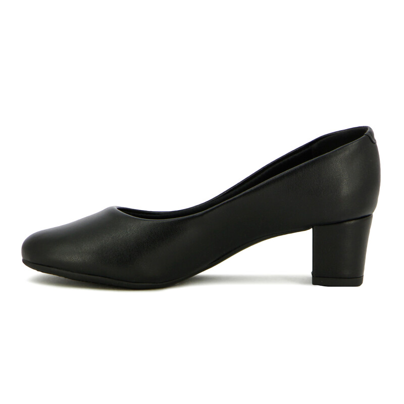 Zapato Mujer Beira Rio Napa Taco Cuadrado Negro