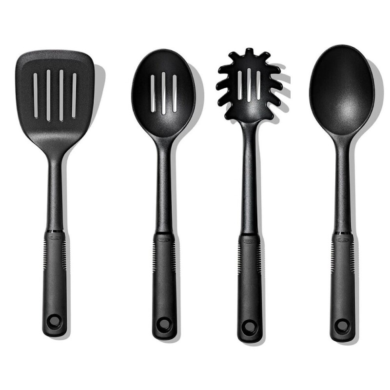 Juego 4 Piezas Utensilios Nylon Negro Oxo Juego 4 Piezas Utensilios Nylon Negro Oxo
