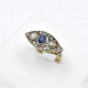 Anillo Antiguo En Oro 18K Con Brillantes, Diamantes Y Zafiro Anillo Antiguo En Oro 18K Con Brillantes, Diamantes Y Zafiro