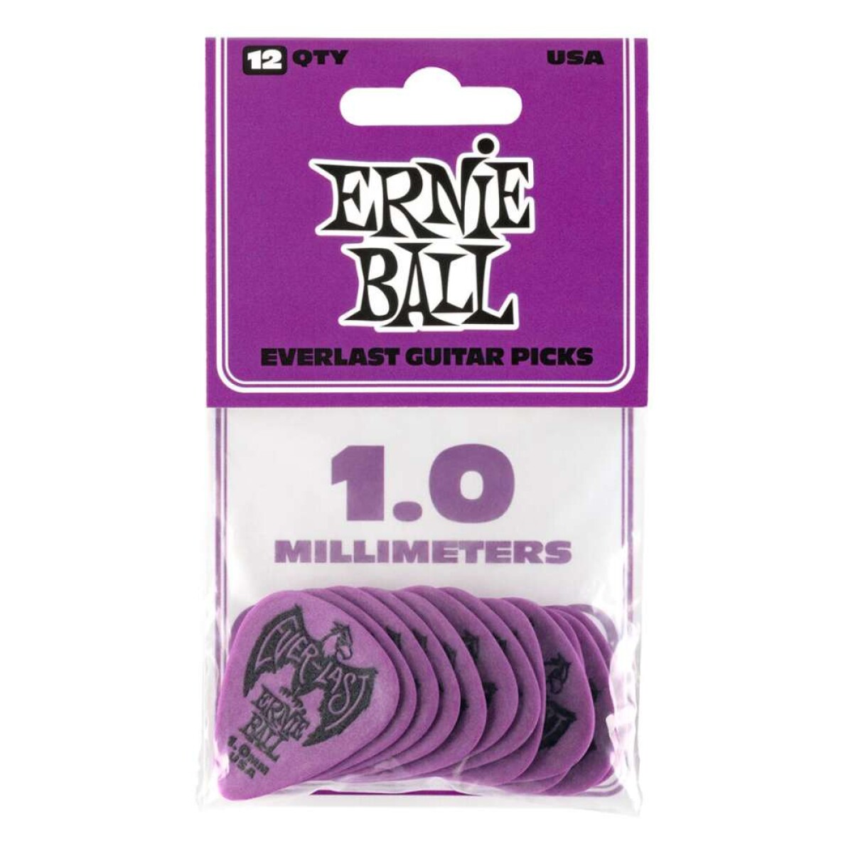 Pack Pua Guitarra Ernie Ball Everlast 1.0mm - 12pcs 