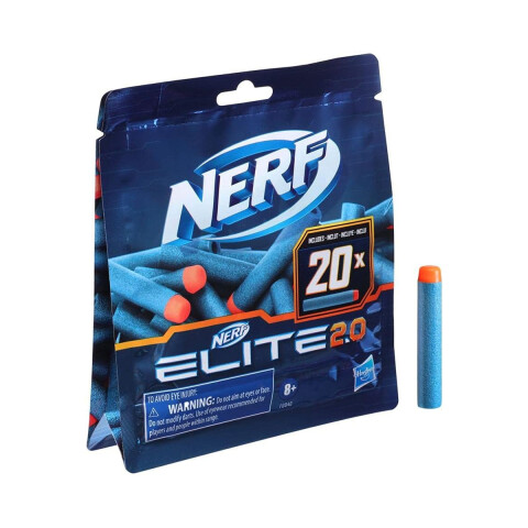 Pack 20 Repuesto de Dardos Lanzadores Nerf Serie Elite 2.0 U