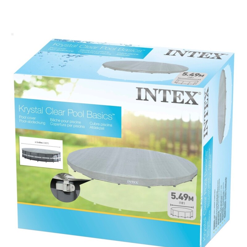INTEX COBERTOR LONA DELUXE PARA PISCINA ESTRUCTURAL DIÁMETRO 5.49 METROS Intex Cobertor Lona Deluxe Para Piscina Estructural Diámetro 5.49 Metros