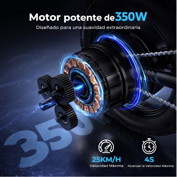 Bicicleta Eléctrica Luxor Eb9 Rodado 16" 350w 120kg BICICLETA ELECTRICA LUXOR EB9 350W