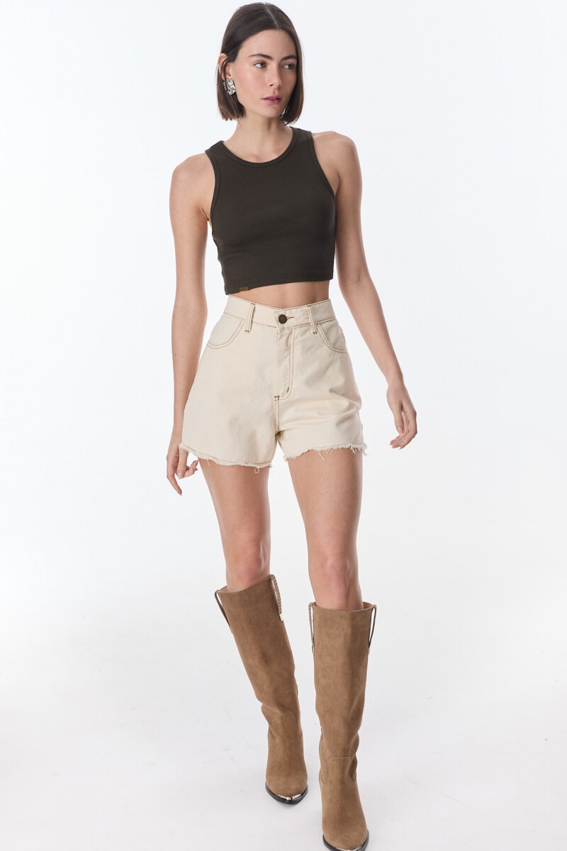 Short Coralina Crudo