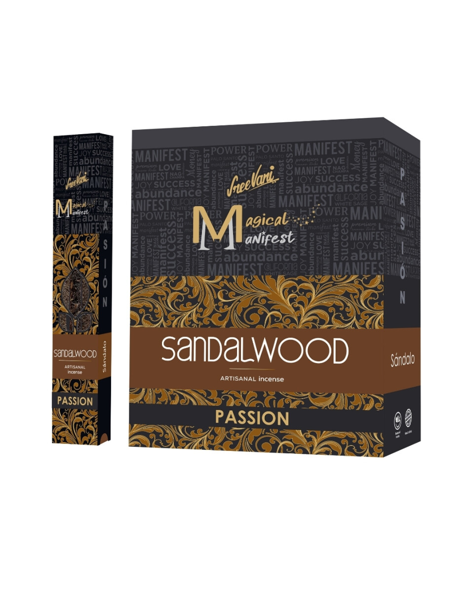 INCIENSO SREE VANI MANIFIESTO 30 GR X12 - Sándalo 