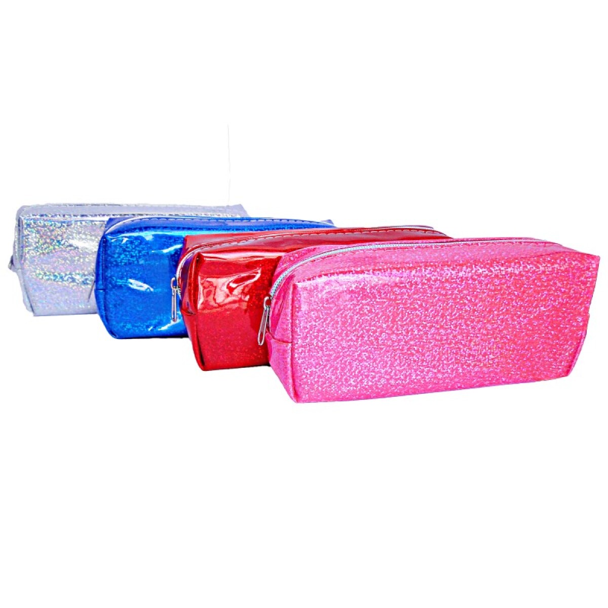 Cartuchera Rectangular Con Glitter 19x8x6cm 