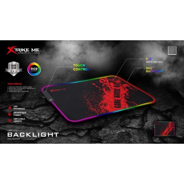 Mouse Pad Gamer Rgb Retroiluminado Grande Xtrike Me Mp602 Mouse Pad Gamer Rgb Retroiluminado Grande Xtrike Me Mp602